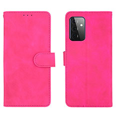 Handytasche Stand Schutzhülle Flip Leder Hülle L01Z für Samsung Galaxy A72 4G Pink