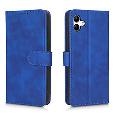 Handytasche Stand Schutzhülle Flip Leder Hülle L01Z für Samsung Galaxy F04 Blau