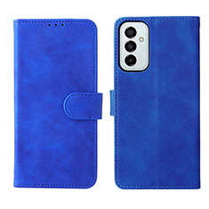 Handytasche Stand Schutzhülle Flip Leder Hülle L01Z für Samsung Galaxy F23 5G Blau