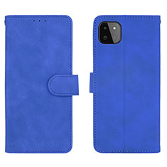 Handytasche Stand Schutzhülle Flip Leder Hülle L01Z für Samsung Galaxy F42 5G Blau