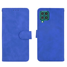 Handytasche Stand Schutzhülle Flip Leder Hülle L01Z für Samsung Galaxy F62 5G Blau