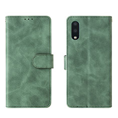Handytasche Stand Schutzhülle Flip Leder Hülle L01Z für Samsung Galaxy M02 Grün