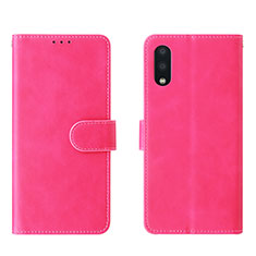 Handytasche Stand Schutzhülle Flip Leder Hülle L01Z für Samsung Galaxy M02 Pink