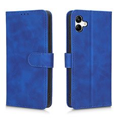 Handytasche Stand Schutzhülle Flip Leder Hülle L01Z für Samsung Galaxy M04 Blau
