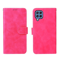 Handytasche Stand Schutzhülle Flip Leder Hülle L01Z für Samsung Galaxy M32 4G Pink