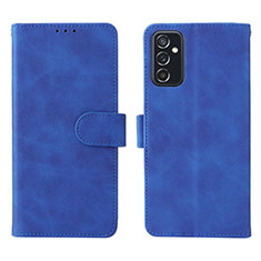 Handytasche Stand Schutzhülle Flip Leder Hülle L01Z für Samsung Galaxy M52 5G Blau