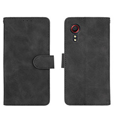 Handytasche Stand Schutzhülle Flip Leder Hülle L01Z für Samsung Galaxy XCover 5 SM-G525F Schwarz