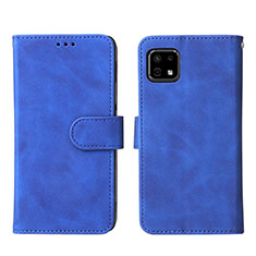 Handytasche Stand Schutzhülle Flip Leder Hülle L01Z für Sharp Aquos Sense6s Blau