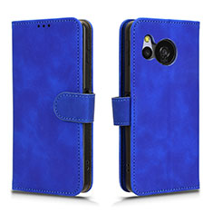 Handytasche Stand Schutzhülle Flip Leder Hülle L01Z für Sharp Aquos Sense8 Blau