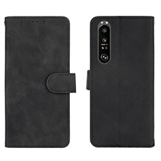 Handytasche Stand Schutzhülle Flip Leder Hülle L01Z für Sony Xperia 1 III Schwarz