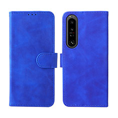 Handytasche Stand Schutzhülle Flip Leder Hülle L01Z für Sony Xperia 1 IV Blau