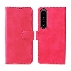 Handytasche Stand Schutzhülle Flip Leder Hülle L01Z für Sony Xperia 1 IV Pink