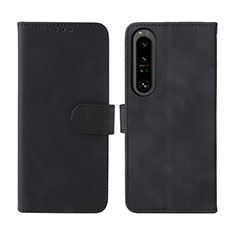 Handytasche Stand Schutzhülle Flip Leder Hülle L01Z für Sony Xperia 1 IV Schwarz