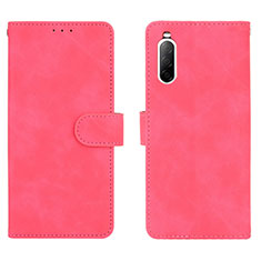 Handytasche Stand Schutzhülle Flip Leder Hülle L01Z für Sony Xperia 10 II Pink