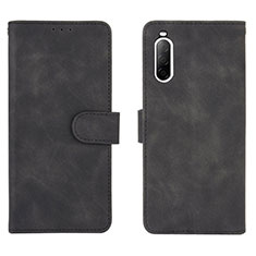 Handytasche Stand Schutzhülle Flip Leder Hülle L01Z für Sony Xperia 10 II Schwarz