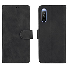 Handytasche Stand Schutzhülle Flip Leder Hülle L01Z für Sony Xperia 10 III Lite Schwarz