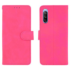 Handytasche Stand Schutzhülle Flip Leder Hülle L01Z für Sony Xperia 10 III Pink