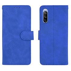 Handytasche Stand Schutzhülle Flip Leder Hülle L01Z für Sony Xperia 10 III SO-52B Blau