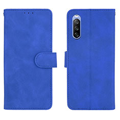 Handytasche Stand Schutzhülle Flip Leder Hülle L01Z für Sony Xperia 10 III SOG04 Blau