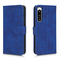 Handytasche Stand Schutzhülle Flip Leder Hülle L01Z für Sony Xperia 5 IV Blau