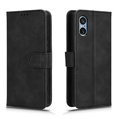 Handytasche Stand Schutzhülle Flip Leder Hülle L01Z für Sony Xperia 5 V Schwarz