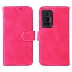 Handytasche Stand Schutzhülle Flip Leder Hülle L01Z für Vivo X70 Pro 5G Pink