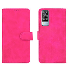 Handytasche Stand Schutzhülle Flip Leder Hülle L01Z für Vivo Y51 (2021) Pink