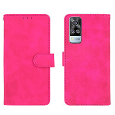 Handytasche Stand Schutzhülle Flip Leder Hülle L01Z für Vivo Y53s NFC Pink