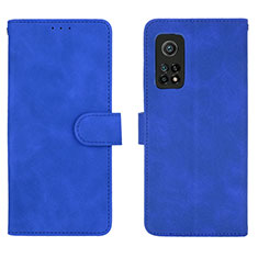 Handytasche Stand Schutzhülle Flip Leder Hülle L01Z für Xiaomi Mi 10T 5G Blau