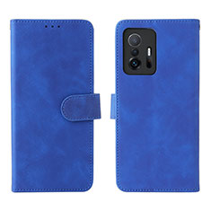 Handytasche Stand Schutzhülle Flip Leder Hülle L01Z für Xiaomi Mi 11T 5G Blau