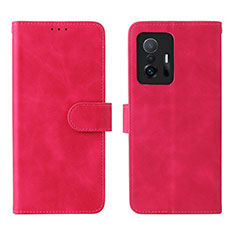 Handytasche Stand Schutzhülle Flip Leder Hülle L01Z für Xiaomi Mi 11T 5G Pink