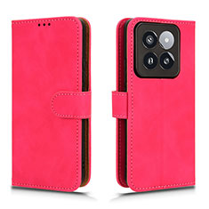 Handytasche Stand Schutzhülle Flip Leder Hülle L01Z für Xiaomi Mi 14 5G Pink