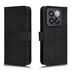 Handytasche Stand Schutzhülle Flip Leder Hülle L01Z für Xiaomi Mi 14 5G Schwarz