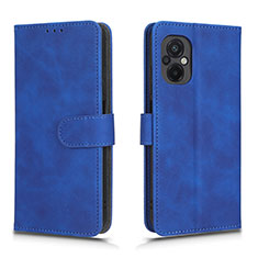 Handytasche Stand Schutzhülle Flip Leder Hülle L01Z für Xiaomi Poco M5 4G Blau