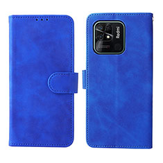 Handytasche Stand Schutzhülle Flip Leder Hülle L01Z für Xiaomi Redmi 10 Power Blau