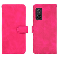 Handytasche Stand Schutzhülle Flip Leder Hülle L01Z für Xiaomi Redmi K30S 5G Pink