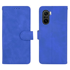 Handytasche Stand Schutzhülle Flip Leder Hülle L01Z für Xiaomi Redmi K40 5G Blau