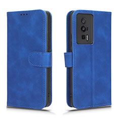 Handytasche Stand Schutzhülle Flip Leder Hülle L01Z für Xiaomi Redmi K60 5G Blau