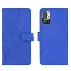 Handytasche Stand Schutzhülle Flip Leder Hülle L01Z für Xiaomi Redmi Note 10 5G Blau