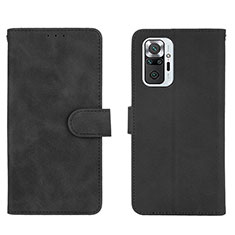 Handytasche Stand Schutzhülle Flip Leder Hülle L01Z für Xiaomi Redmi Note 10 Pro 4G Schwarz