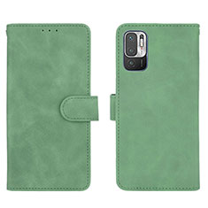 Handytasche Stand Schutzhülle Flip Leder Hülle L01Z für Xiaomi Redmi Note 10T 5G Grün