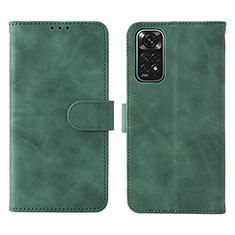 Handytasche Stand Schutzhülle Flip Leder Hülle L01Z für Xiaomi Redmi Note 11 4G (2022) Grün