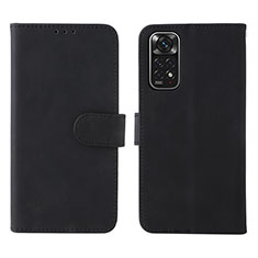 Handytasche Stand Schutzhülle Flip Leder Hülle L01Z für Xiaomi Redmi Note 11 4G (2022) Schwarz