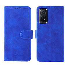 Handytasche Stand Schutzhülle Flip Leder Hülle L01Z für Xiaomi Redmi Note 11 Pro 5G Blau