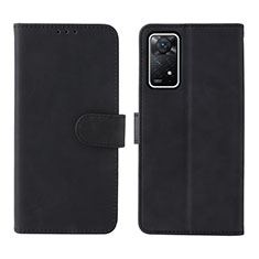 Handytasche Stand Schutzhülle Flip Leder Hülle L01Z für Xiaomi Redmi Note 11 Pro 5G Schwarz