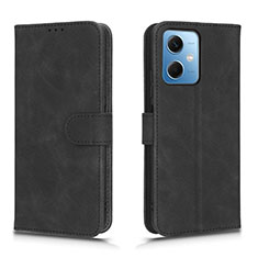 Handytasche Stand Schutzhülle Flip Leder Hülle L01Z für Xiaomi Redmi Note 12 5G Schwarz