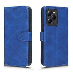 Handytasche Stand Schutzhülle Flip Leder Hülle L01Z für Xiaomi Redmi Note 12 Pro Speed 5G Blau