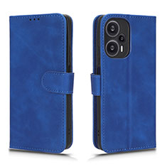 Handytasche Stand Schutzhülle Flip Leder Hülle L01Z für Xiaomi Redmi Note 12 Turbo 5G Blau