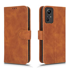 Handytasche Stand Schutzhülle Flip Leder Hülle L01Z für Xiaomi Redmi Note 12S Braun