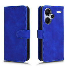 Handytasche Stand Schutzhülle Flip Leder Hülle L01Z für Xiaomi Redmi Note 13 Pro+ Plus 5G Blau